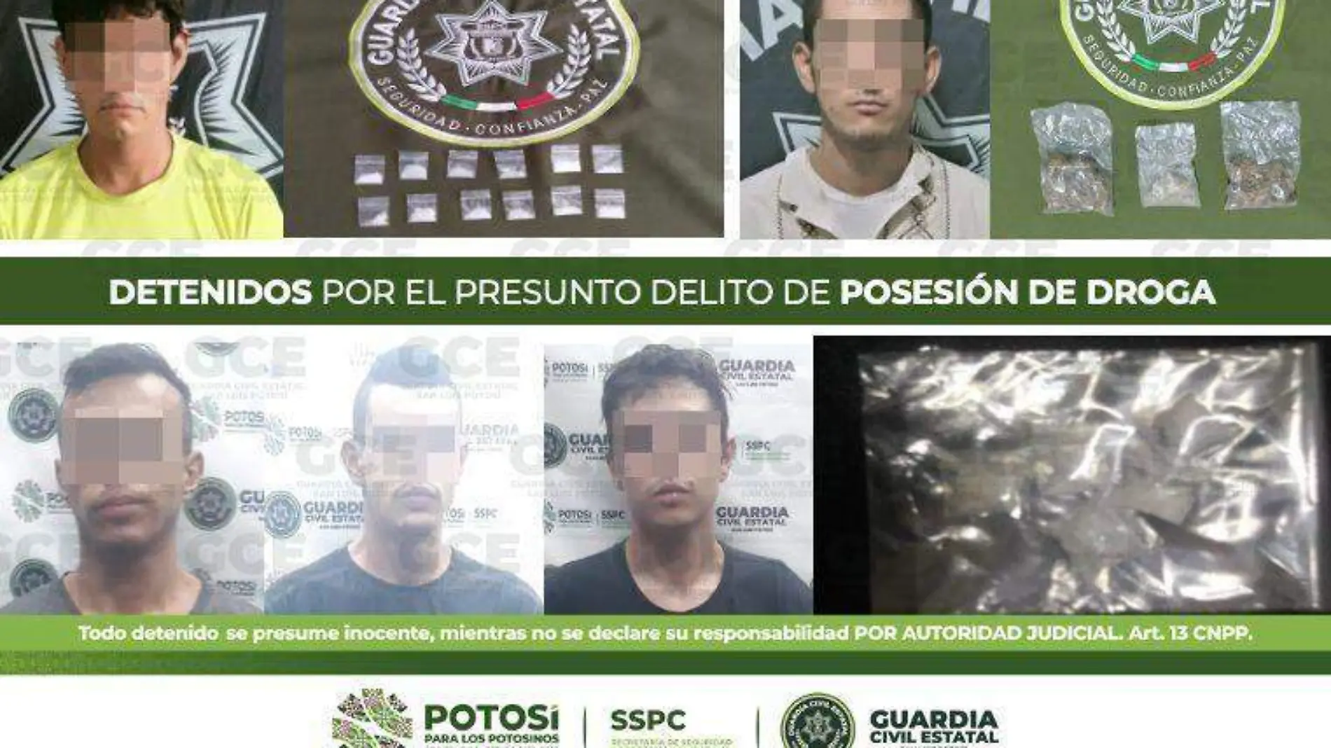 Detenidos con droga